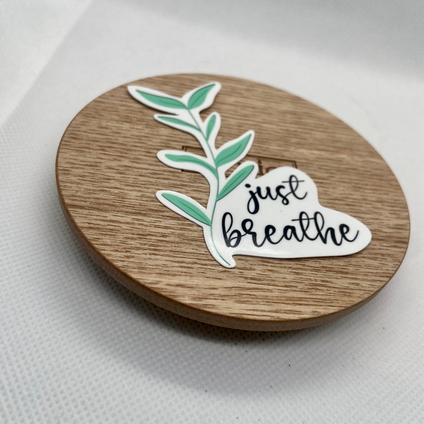 just breathe - vinyl sticker