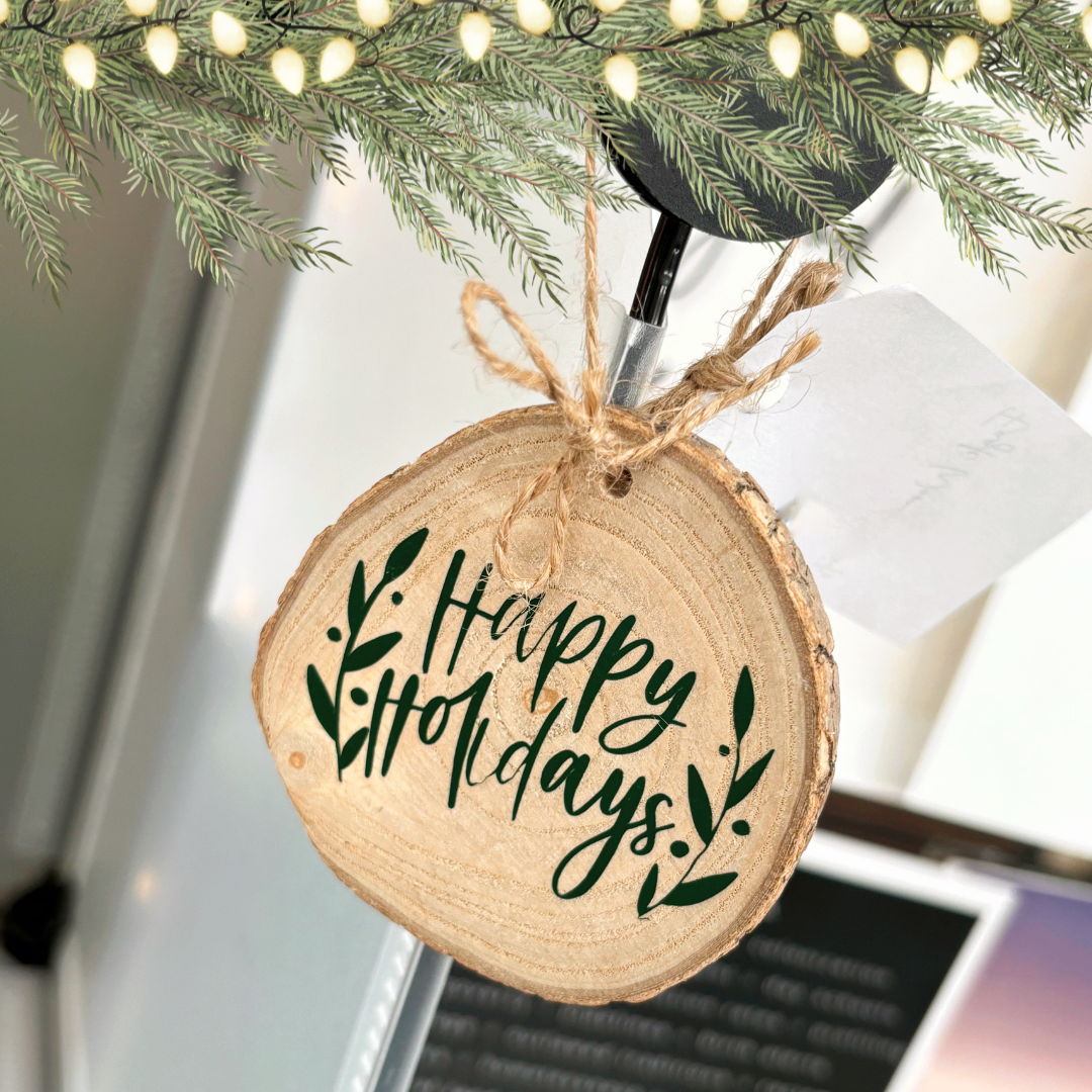 handmade wooden ornament