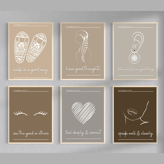 Smudging Protocol Art Print Set