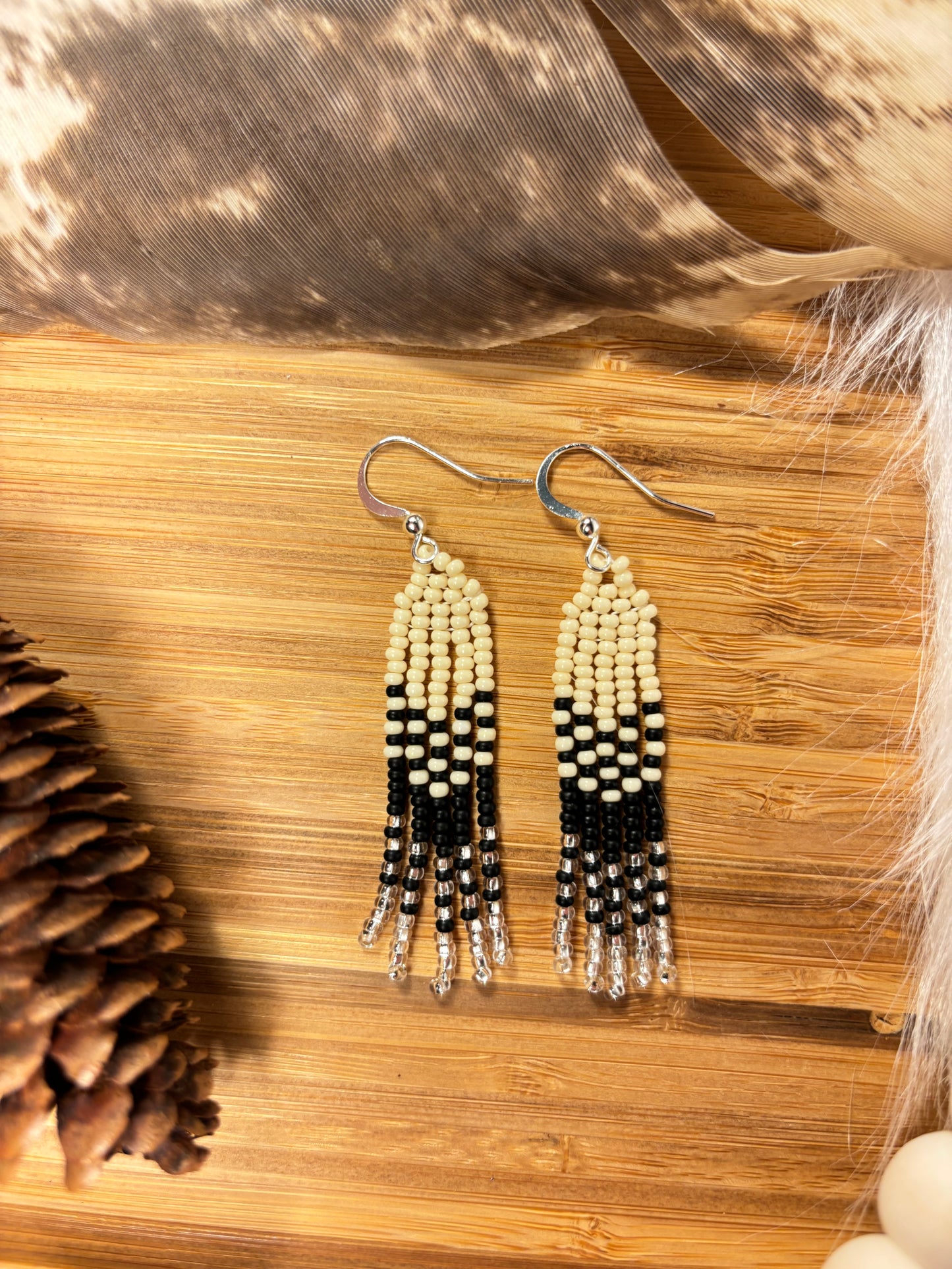 Sunshine + Rivers - Hand-Beaded Earrings