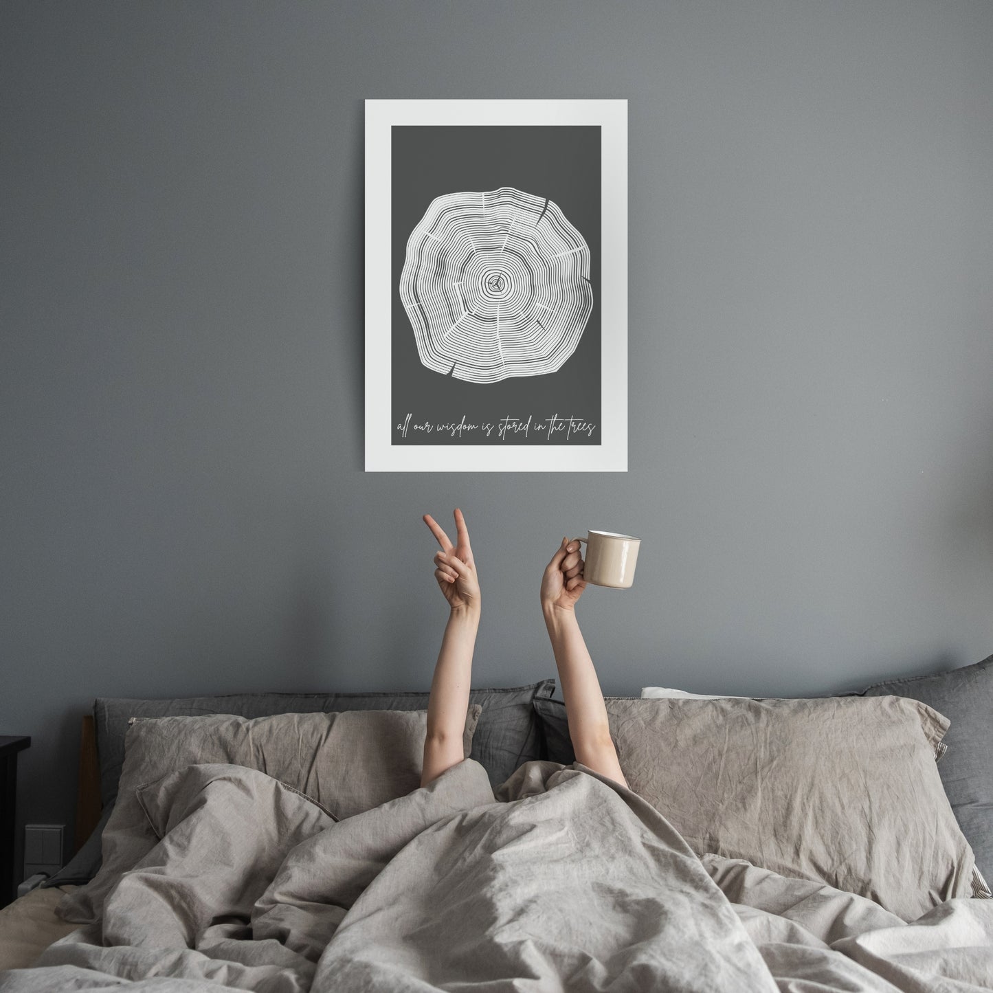 All Our Wisdom is Stored in the Trees art print