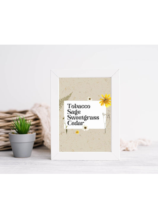 Creator's Four Sacred Medicine - Indigenous Art Print