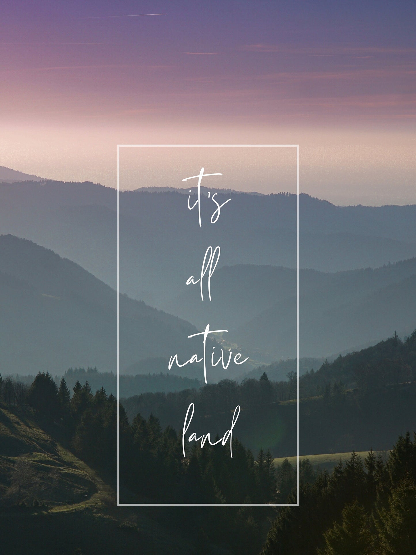 It's All Native Land - Indigenous Art Print