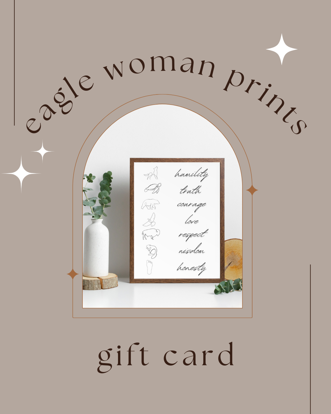 Eagle Woman Prints gift card
