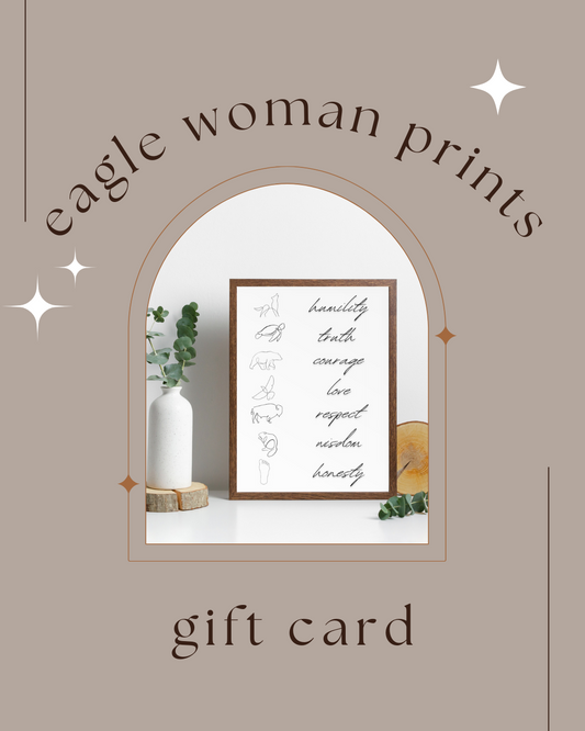 Eagle Woman Prints gift card