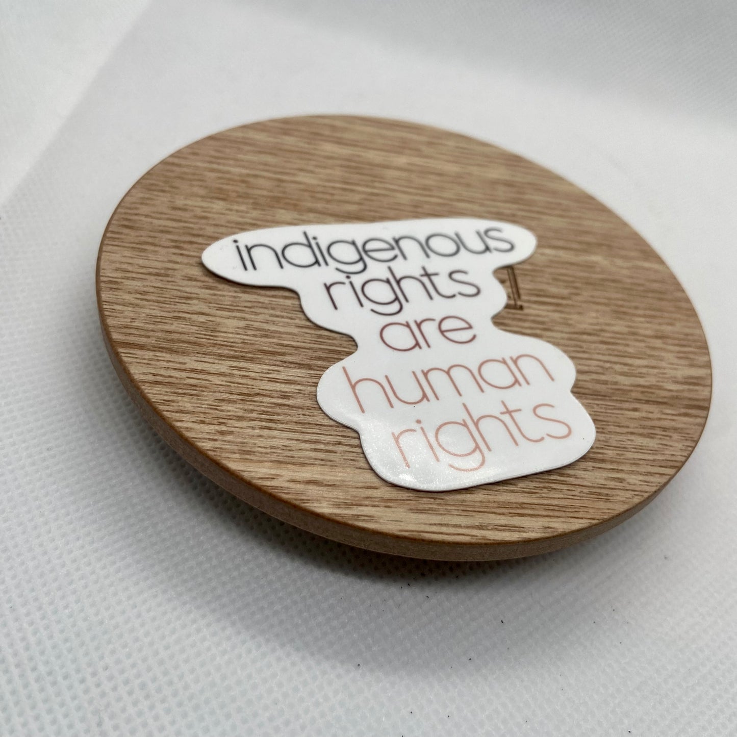 indigenous rights are human rights - vinyl sticker