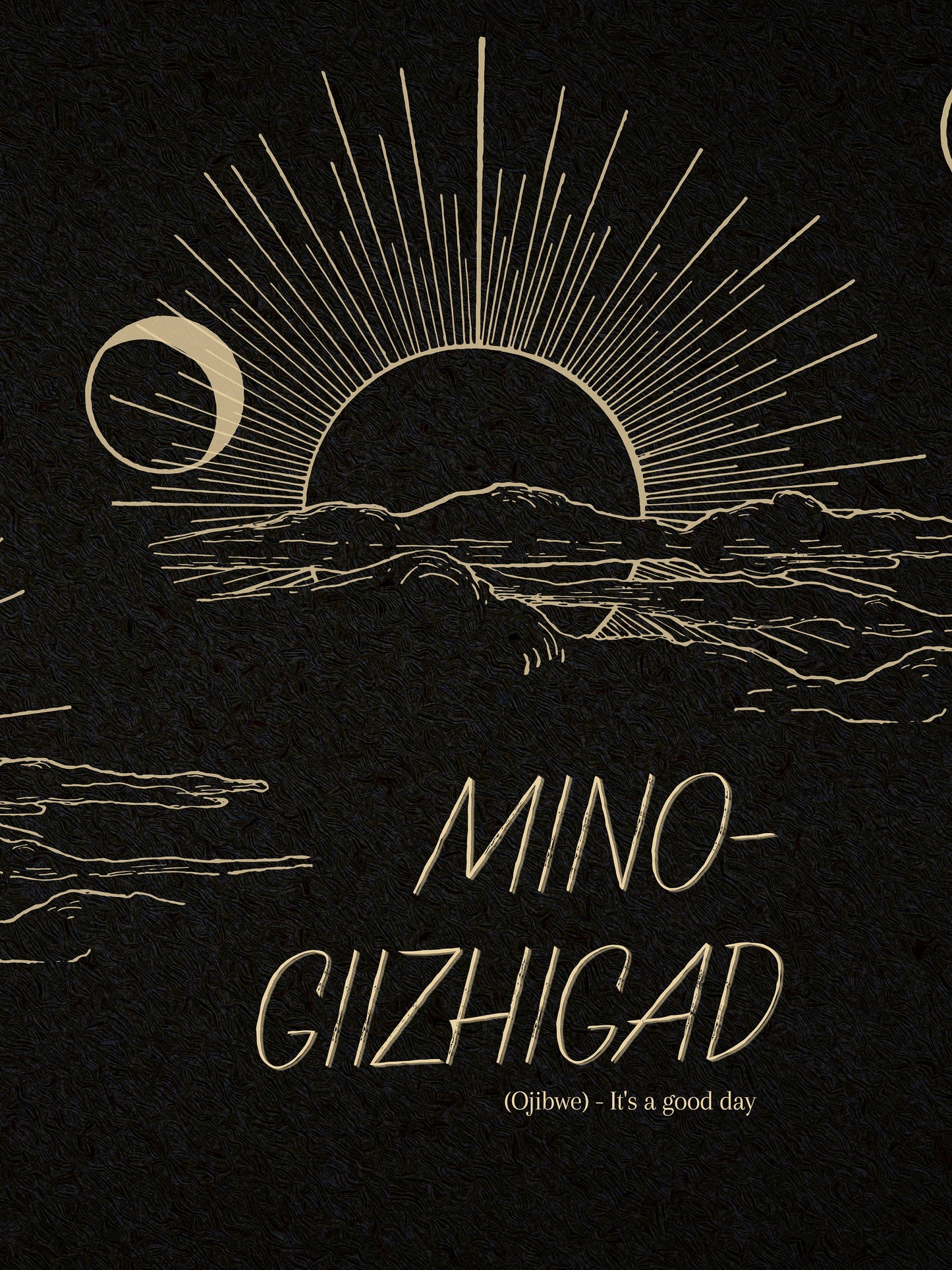 Mino-Giizhigad - It's A Good Day - Anishinaabe Art Print